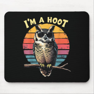 Tapis De Souris Je Suis Un Hoot Sarcastique Dit Chouette Oiseau Ré