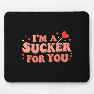 Tapis De Souris Je suis un pigeon pour vous Rétro Saint-Valentin d