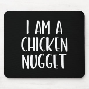 Tapis De Souris Je suis un poulet nugget Halloween Je suis simple