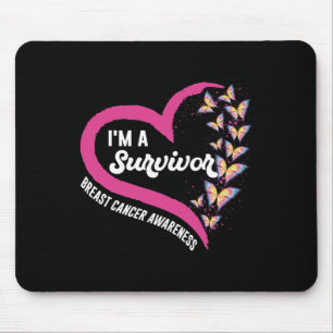 Tapis De Souris Je suis Un survivant Cancer du sein Sensibilisatio