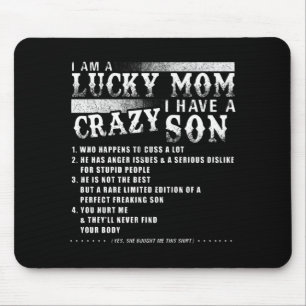 Tapis De Souris Je Suis Une Chanceuse Maman J'Ai Une Idée Cadeau F