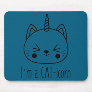 Tapis De Souris Je suis une licorne-chat mignon chat drôle licorne