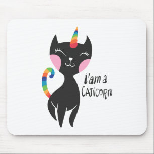 Tapis De Souris Je suis une licorne - Choisir la couleur arrière 