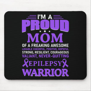 Tapis De Souris Je suis une maman fière Epilepsie Sensibilisation