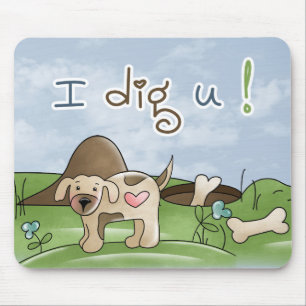 Tapis De Souris Je t'ai creusé Mousepad
