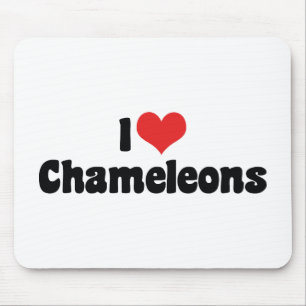 Tapis De Souris Je T'aime Caméléons à Cœur - Amoureux de Lézards