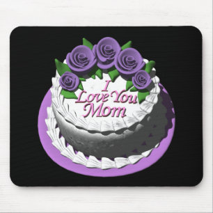 Tapis De Souris Je t'aime gâteau de maman