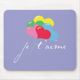 Tapis De Souris Je' taime (Je t'aime)