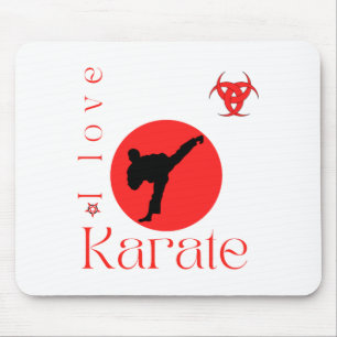 Tapis De Souris Je T'aime Karaté T Shirt Arts Martiaux 