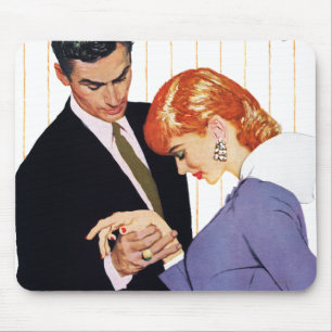 Tapis De Souris Je t'aime, maman Girl