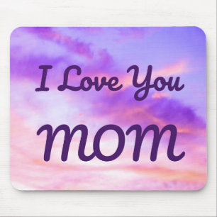 Tapis De Souris Je t'aime MOM Mouse pad