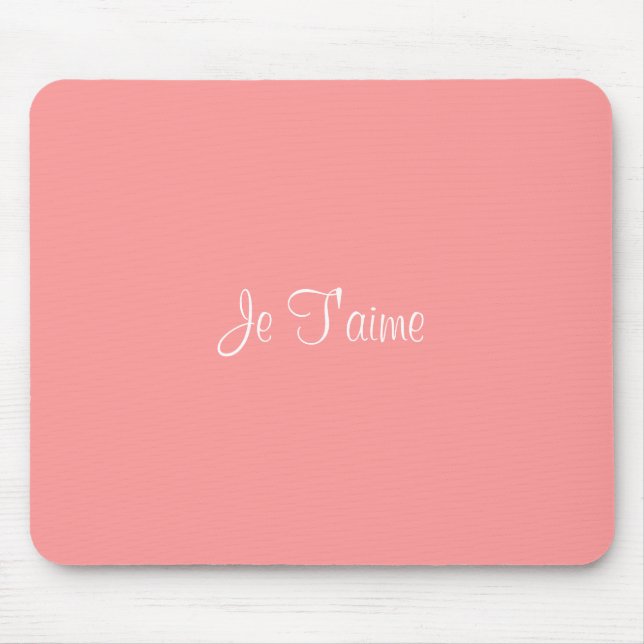 Tapis De Souris Je T'aime mousepad (Devant)