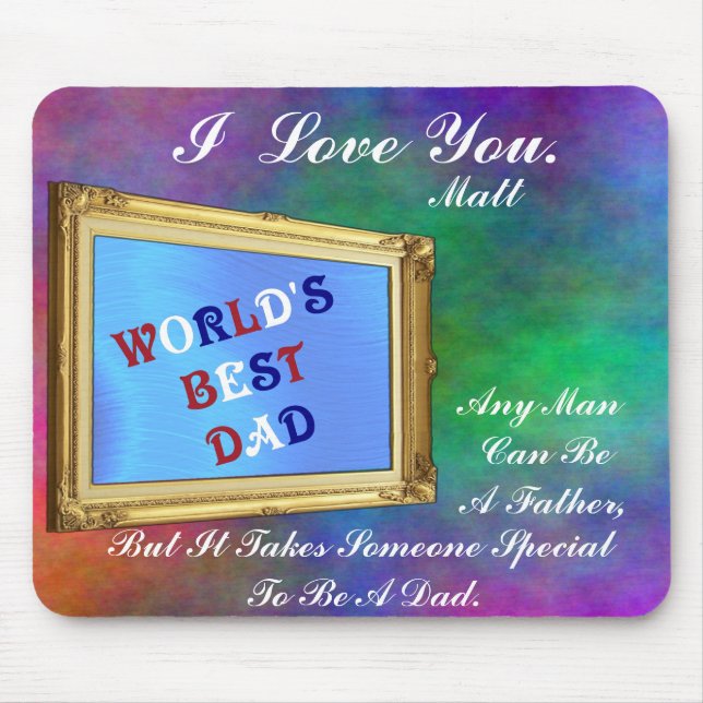 TAPIS DE SOURIS JE T'AIME PAPA-MOUSEPAD (Devant)
