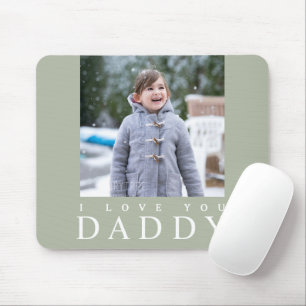 Tapis De Souris Je t'aime Papa Photo