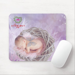 Tapis De Souris Je t'aime Vous Photo personnalisée