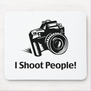 Tapis De Souris Je tire sur des photographes