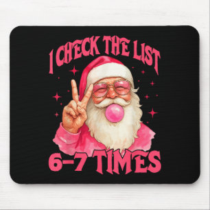 Tapis De Souris Je vérifie la liste humour 67 mème 6-7 drôle six s