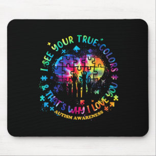 Tapis De Souris Je vois vos vraies couleurs Puzzle World Mois de l