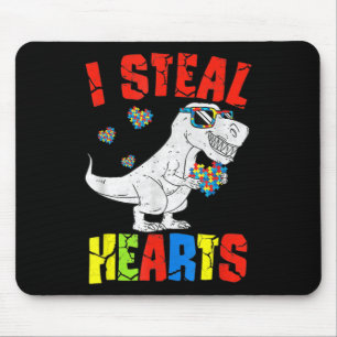 Tapis De Souris Je vole Coeurs Dinosaure Sensibilisation sur l'aut