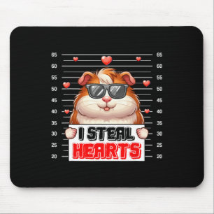 Tapis De Souris Je vole des cœurs mignons Saint Valentin Cochons d