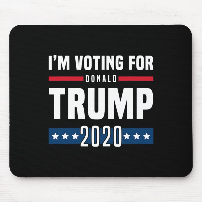 Tapis De Souris Je vote pour l'élection de Trump (Devant)