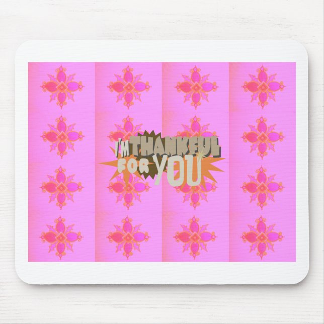 Tapis De Souris Je vous remercie : Une expression sincère (Devant)