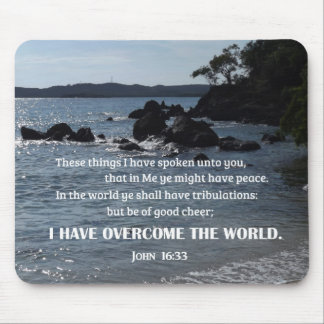 Tapis De Souris Jean 16:33 Ces choses que je vous ai dites