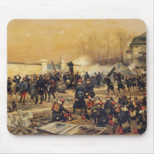 Tapis De Souris Jean Baptiste Edouard Detaille - The Defense of Ch