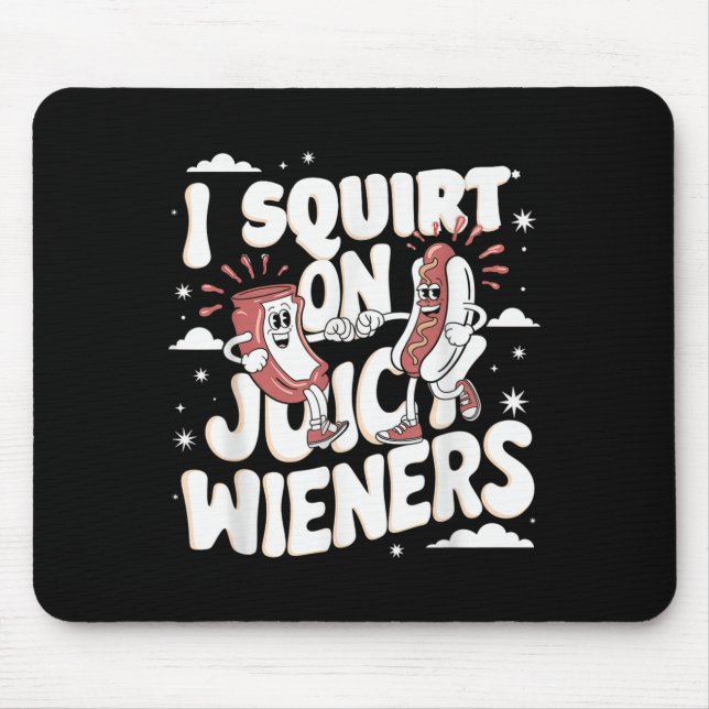 Tapis De Souris J'Écris Sur Jicy Wieners Mème Humour Sarcastique A (Devant)