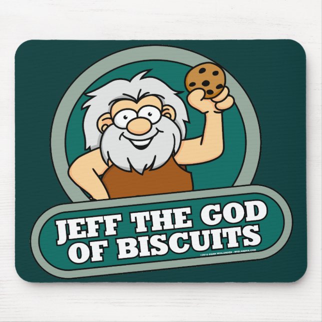 Tapis De Souris Jeff Dieu des biscuits Mousepad (Devant)