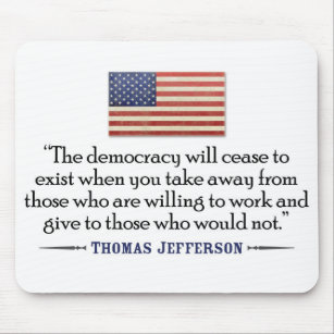Tapis De Souris Citations Thomas Jefferson Zazzle Fr
