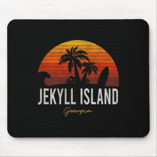 Tapis De Souris Jekyll Island Beach Georgia Ga Palms Surf de vacan