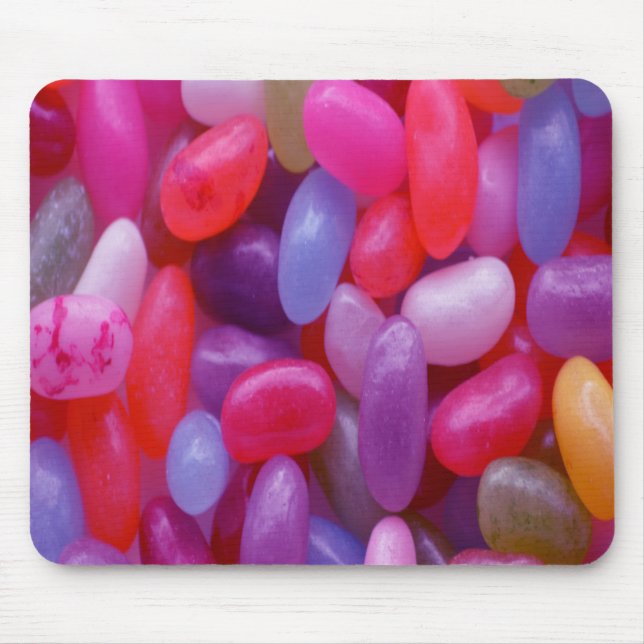 Tapis De Souris Jelly Bean rose et bleu (Devant)