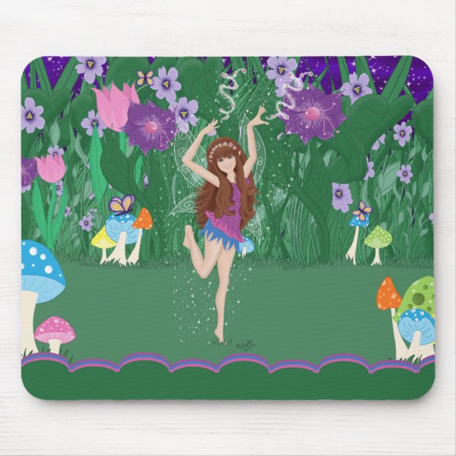 Tapis De Souris Jen Flower Fairy Mousepad (Devant)