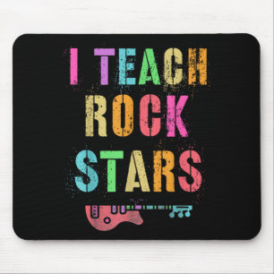 Tapis De Souris J'enseigne les vibes de groupe aux rockstars Prof