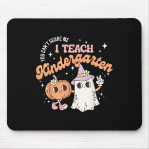 Tapis De Souris J'Enseigne L'Halloween Citrouille Cutest Kindergar