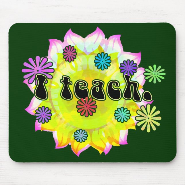 Tapis De Souris J'enseigne Mousepad (Devant)