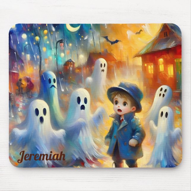 Tapis De Souris JEREMIAH ~ Happy HALLOWEEN ~ (Devant)