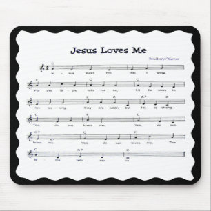 TAPIS DE SOURIS JÉSUS AIME ME-MOUSEPAD