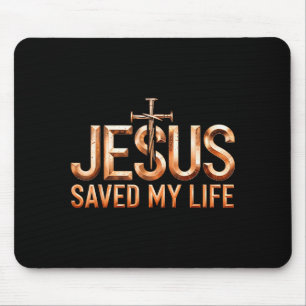 Tapis De Souris Jésus-Christ a sauvé ma vie Cadeaux pour femmes ho