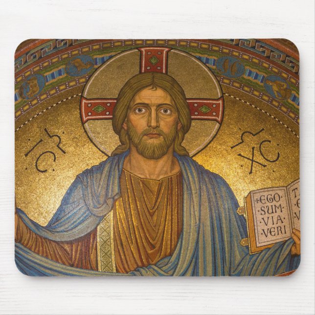 Tapis De Souris Jésus Christ - Belle oeuvre chrétienne (Devant)