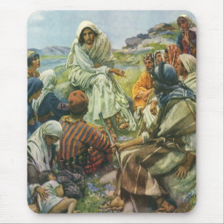 Tapis De Souris Jésus-Christ Sermon sur la montagne, Religion Vint
