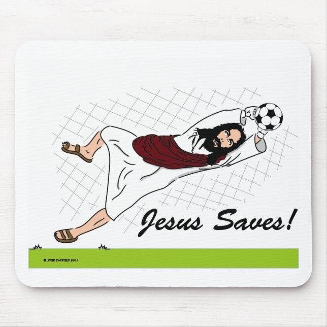 TAPIS DE SOURIS JÉSUS ÉCONOMISE ! (Devant)