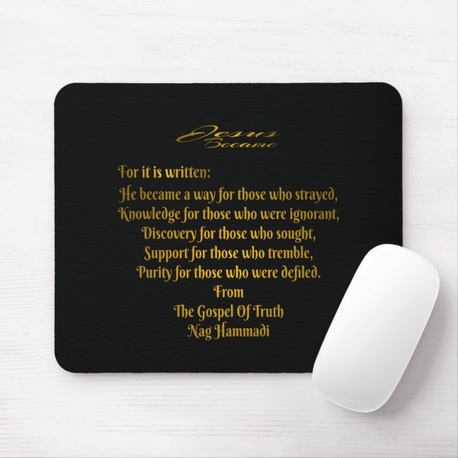 Tapis De Souris Jésus est devenu (Avec souris)