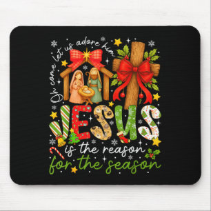 Tapis De Souris Jésus Est La Raison De La Saison Chrétien Noël
