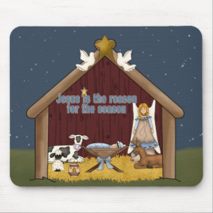Tapis De Souris Jésus est la raison de la saison Mousepad