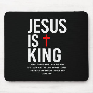 Tapis De Souris Jésus est le roi Jean 14_6 Costume Jésus chrétien