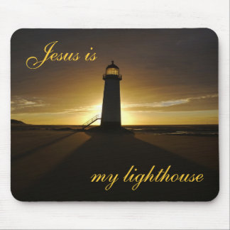 Tapis De Souris Jésus est mon phare