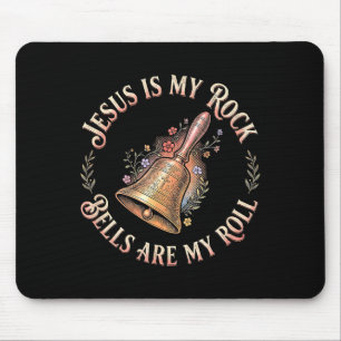 Tapis De Souris Jésus Est Mon Rocher Belles Sont Mon Rire Drôle De