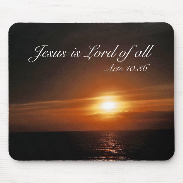 Tapis De Souris Jésus est seigneur de tous (Devant)